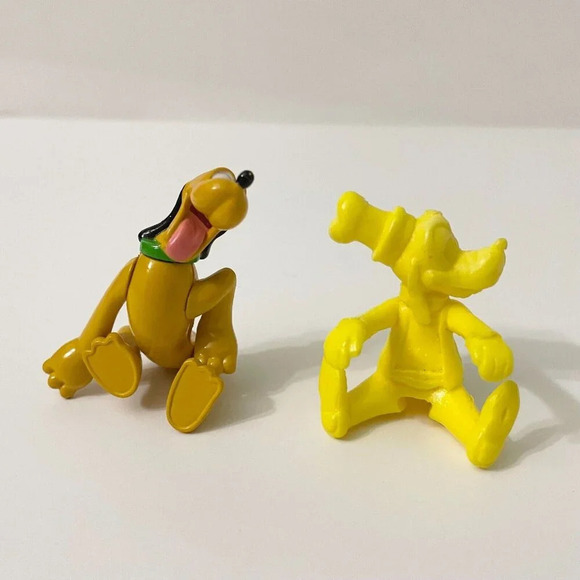 Vintage Disney Figures Lot of 6 Goofy and Pluto Toys - Picture 2 of 16